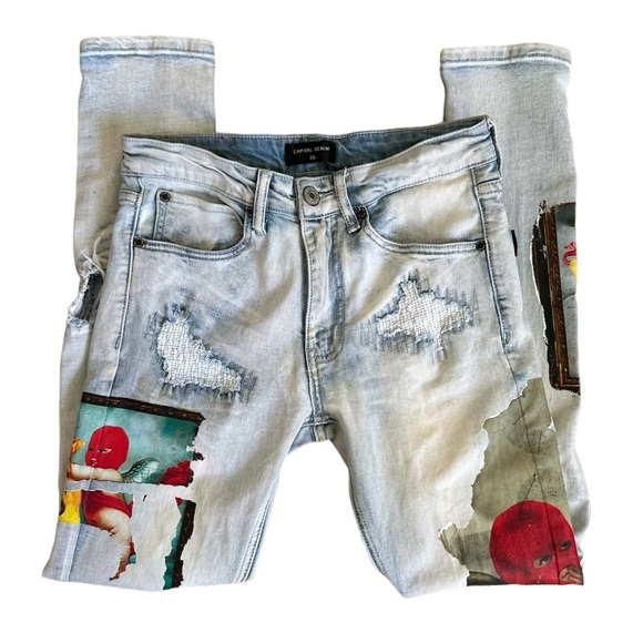 Capital Denim Heavens Heist Light Blue Denim Jeans Men’s 28 - Picture 2 of 12